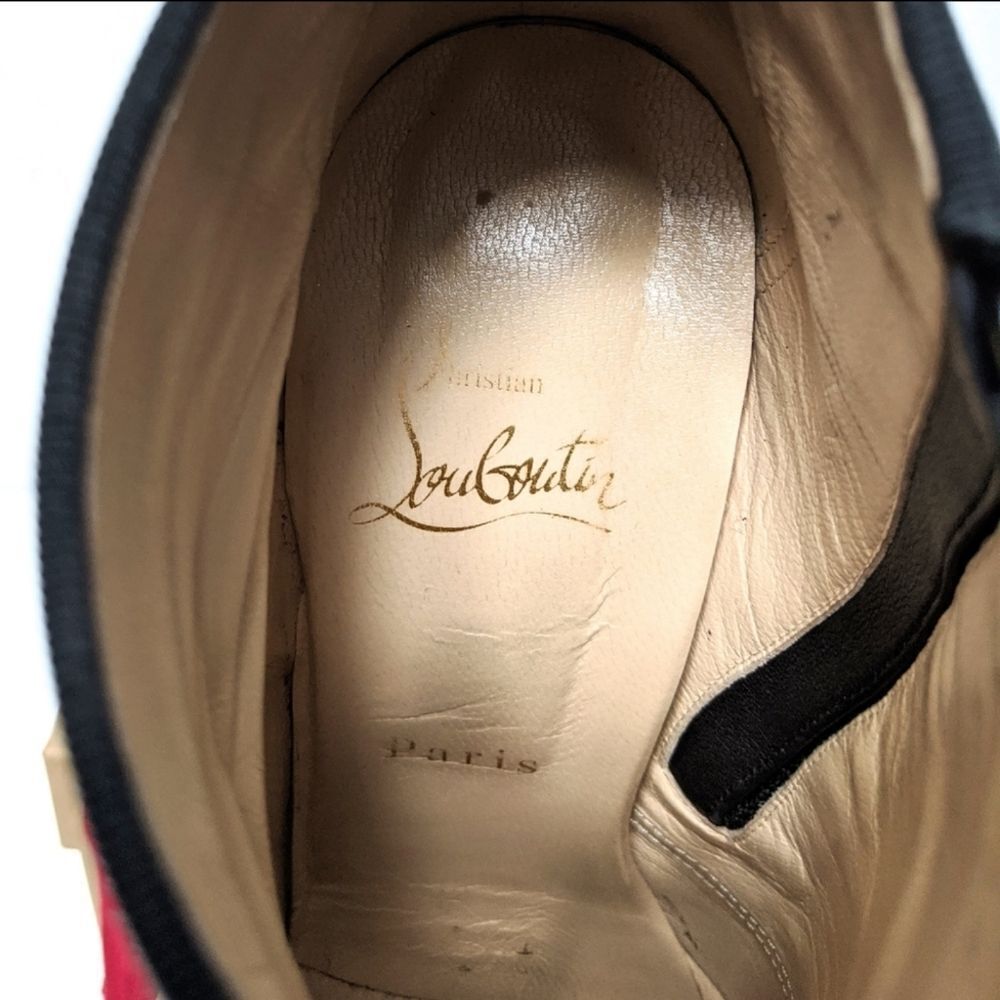 CHRISTIAN LOUBOUTIN Multi Booty 140 Leather Platform Booties 36.5 - Picture 10 of 12